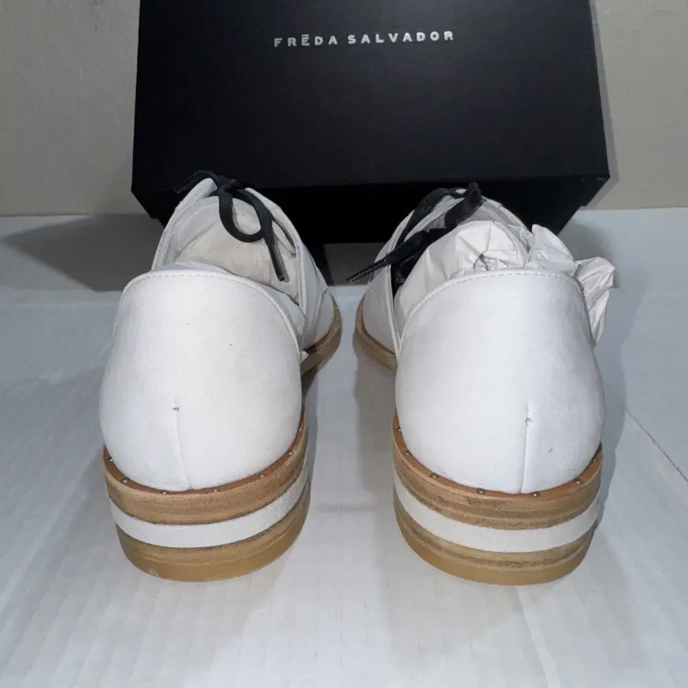 Freda Salvador Women's WIT D’Orsay Oxford Ivory Calf Size 5.5 - Picture 4 of 7
